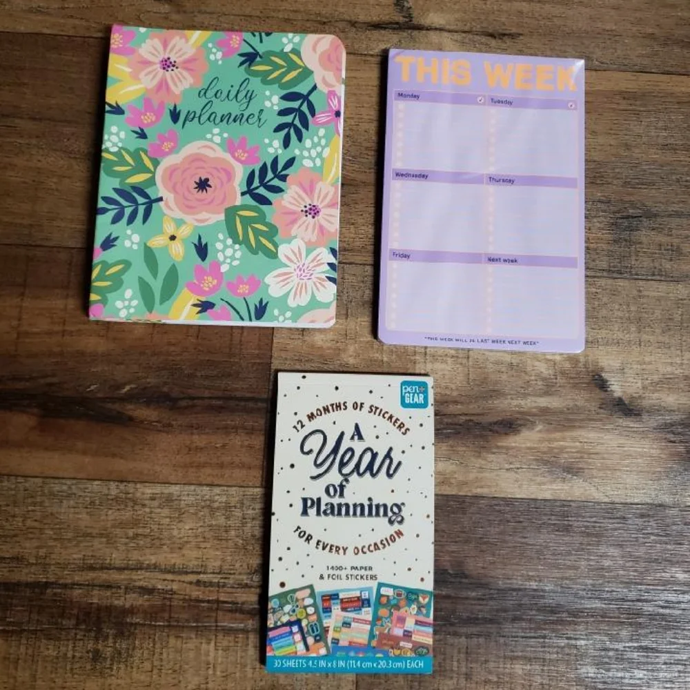 Steel Mill Planner Bundle Undated Planner This Week's Planning Pad Stickers